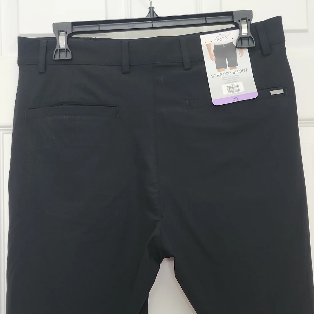 Greg Norman Collection Black Stretch Shorts - Picture 5 of 12